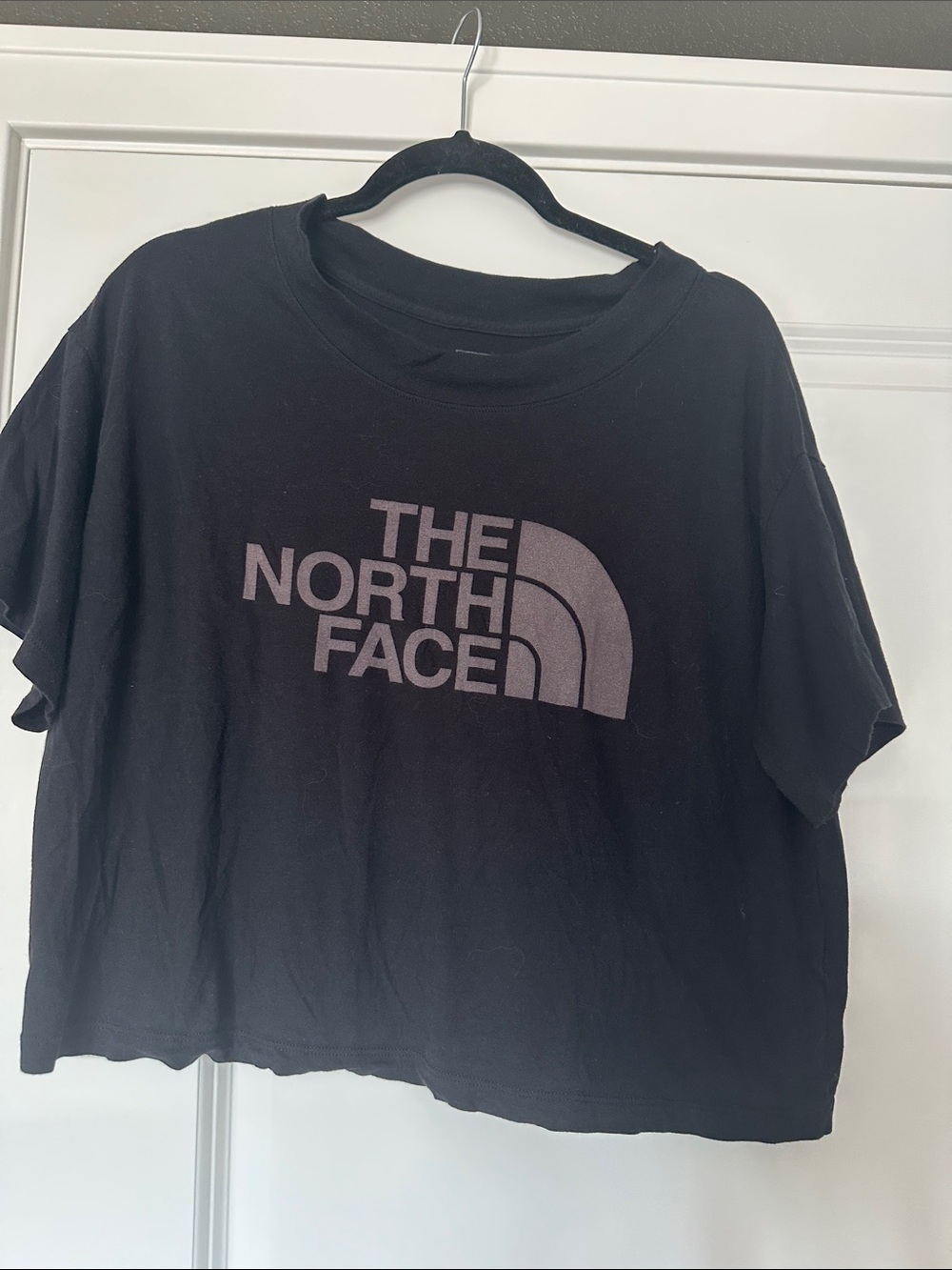 The North Face Black Cropped Logo Tee